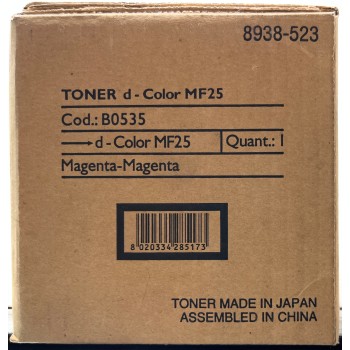 OLIVETTI B0535 8938-523 TONER ORIGINALE MAGENTA PER D-COLOR MF 25 [A BOX]