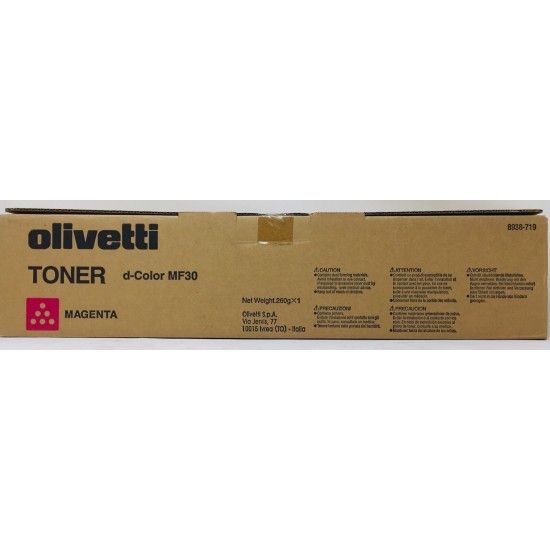 OLIVETTI B0579 TONER ORIGINALE MAGENTA D-COLOR MF 30/D-COLOR MF 35 (8938-719)