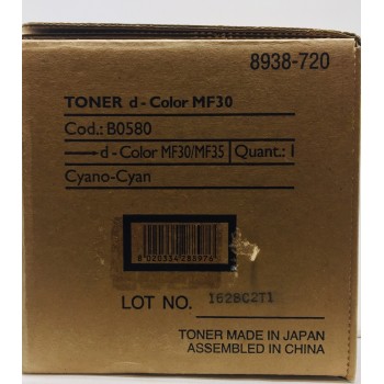 OLIVETTI B0580 TONER ORIGINALE CIANO D-COLOR MF 30/D-COLOR MF 35 (8938-720) OLIVETTI B0580 TONER ORIGINALE CIANO D-COLOR MF 30/D-COLOR MF 35 (8938-720)