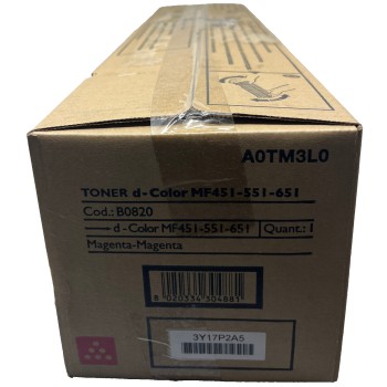 OLIVETTI B0820 TONER ORIGINALE MAGENTA PER D-COLOR MF451/MF551/MF651 [A BOX]