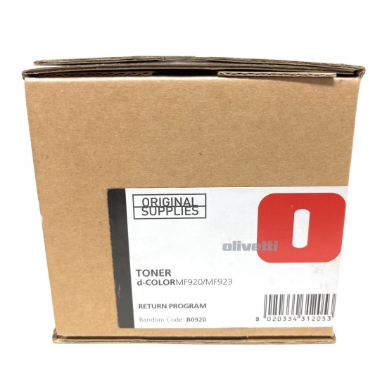 OLIVETTI B0920 TONER ORIGINALE NERO OLIVETTI D-COLOR MF920 / MF 923 [A BOX]
