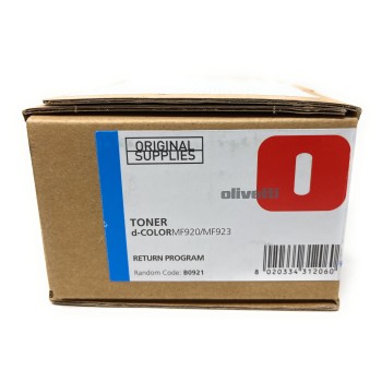 OLIVETTI B0921 TONER ORIGINALE CIANO OLIVETTI D-COLOR MF920 / MF 923 [A BOX]