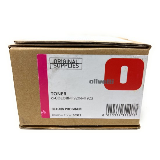 OLIVETTI B0922 TONER ORIGINALE MAGENTA OLIVETTI D-COLOR MF920 / MF 923 [A BOX]