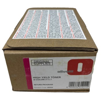 OLIVETTI B0926 TONER ORIGINALE MAGENTA ALTA CAPACITA' D-COLOR MF920/MF 923 A BOX OLIVETTI B0926 TONER ORIGINALE MAGENTA ALTA CAPACITA' D-COLOR MF920/MF 923 A BOX