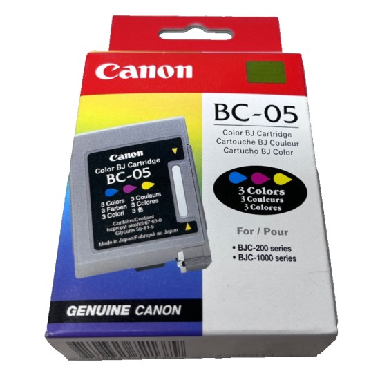 CANON BC-05 0885A002 CARTUCCIA ORIGINALE COLORE BJC-210/BJC-240/BJC-250 [A BOX]