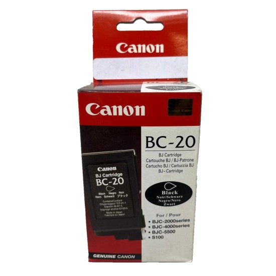 CANON BC-20 0895A002 CARTUCCIA ORIGINALE NERO PER BJC-4200/BJC-4300 [A BOX]