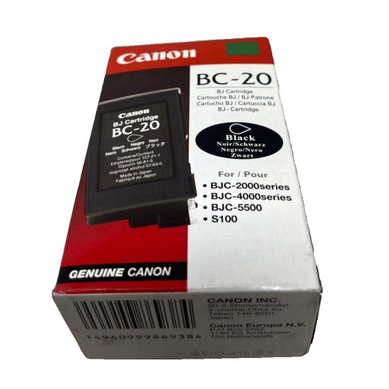 CANON BC-20 0895A002 CARTUCCIA ORIGINALE NERO PER BJC-4200/BJC-4300 [A BOX]