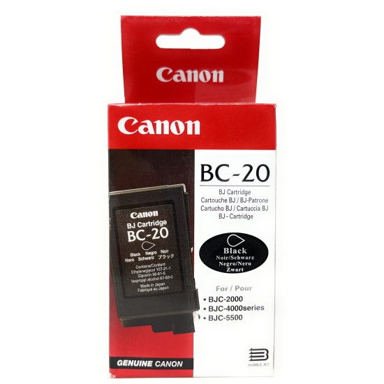 CANON BC-20 0895A002 CARTUCCIA ORIGINALE NERO PER BJC-4200/BJC-4300 [A BOX]
