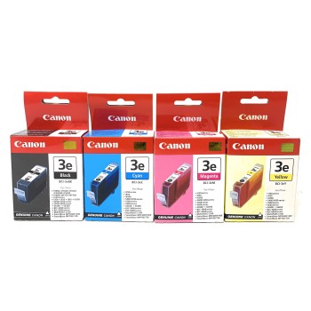 CANON BCI-3 NERO/CIANO/MAGENTA/GIALLO S400/S450/S500/S600/S4500/ BJC-3000/6000 [A BOX]