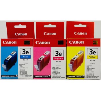 CANON BCI-3eC/3eM/3eY ORIGINALE CIANO/MAGENTA/GIALLO S400/S500/S600/BJC-3000 [A BOX]