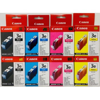 CANON BCI-3eBK/BCI-3eC/BCI-3eM/BCI-3eY NERO/CIANO/MAGENTA/GIALLO i550/i850 [X 2 CF]