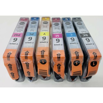 CANON BCI-6 KIT ORIGINALE NERO/CIANO/MAGENTA/GIALLO/FOTO CIANO/FOTO MAGENTA [NO BOX]