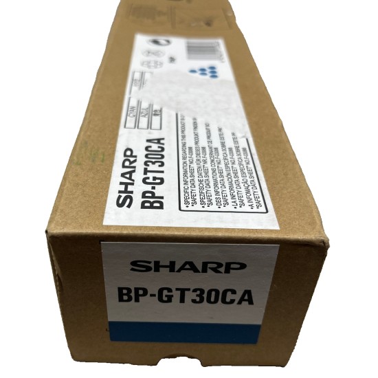SHARP BP-GT30CA TONER ORIGINALE CIANO PER BP-30C25 15.000 PG [B BOX]