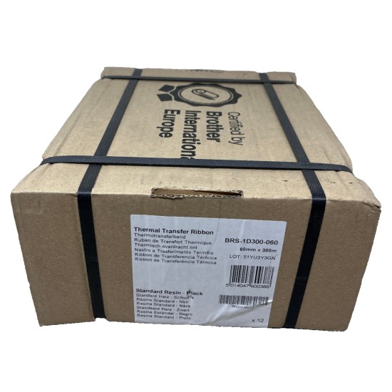 BROTHER BRS-1D300-080 80mm x 300mt RIBBON TRASFERMENTO TERMICO TD-4420 [CF DA 12
