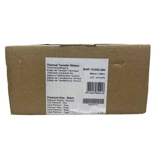 BROTHER BWP-1D300-080 NASTRO A TRAFERIMENTO TERMICO (80mmX300mt) 1 ROTOLO