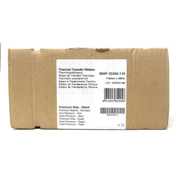 BROTHER BWP-1D300-110 NASTRO A TRAFERIMENTO TERMICO (110mmX300mt) 1 ROTOLO BROTHER BWP-1D300-110 NASTRO A TRAFERIMENTO TERMICO (110mmX300mt) 1 ROTOLO
