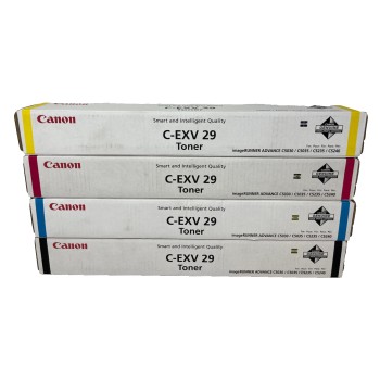 CANON C-EXV29 4 TONER ORIGINALI NERO CIANO MAGENTA GIALLO iR C5030/C5035/C5235 CANON C-EXV29 4 TONER ORIGINALI NERO CIANO MAGENTA GIALLO iR C5030/C5035/C5235
