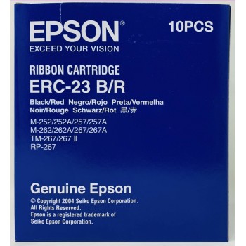EPSON C43S015362 ERC-23BR NASTRO ORIGINALE NERO ROSSO TM-267/M-252/M-262/M-267 [A BOX]