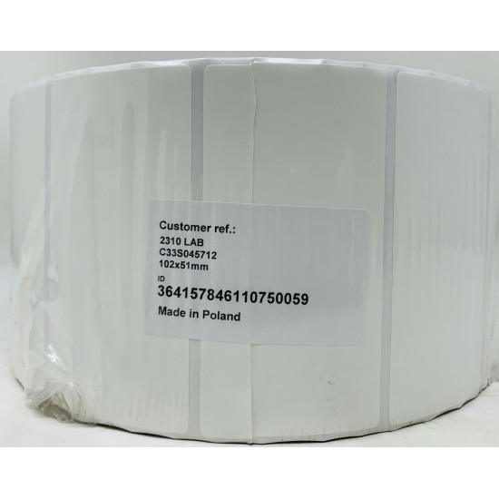 EPSON C33S045712 PE PREMIUM MATTE 102X51mm 2310 ETICHETTE COLORWORKS C7500