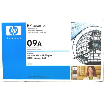 HP C3909A 09A TONER ORIGINALE LASERJET 5Si/5Si MOPIER/8000/MOPIER 240 [BLUE BOX]