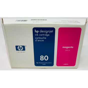 HP C4847A HP 80 CARTUCCIA ORIGINALE MAGENTA DESIGNJET 1000/1055c/1055cm [2006-12007]