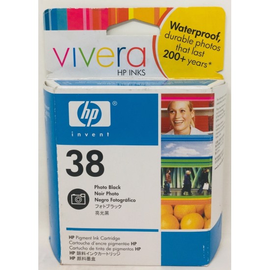 HP C9413A 38 CARTUCCIA ORIGINALE NERO FOTO PHOTOSMART PRO B8850/B9180 HP C9413A 38 CARTUCCIA ORIGINALE NERO FOTO PHOTOSMART PRO B8850/B9180