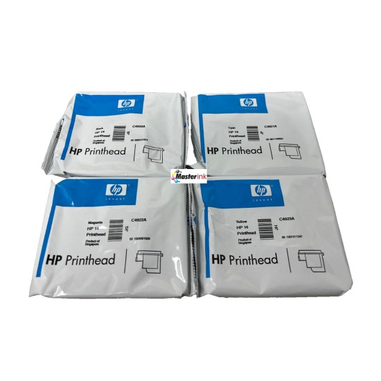 HP 14 4 TESTINE ORIGINALI BK/C/M/Y OFFICEJET D125XI/D135/D145/7100/7110 [NO BOX]