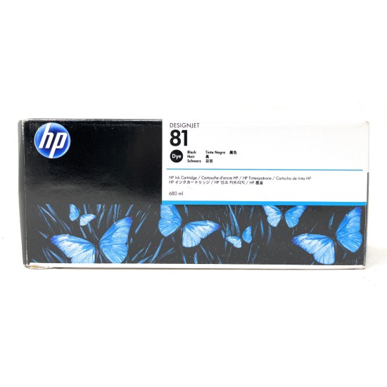 HP C4930A HP 81 CARTUCCIA ORIGINALE NERO PER DESIGNJET 5000/5500 [04/2018]