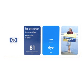 HP C4931A HP 81 CARTUCCIA ORIGINALE CIANO DESIGNJET 5000/5500 [2008-2011]