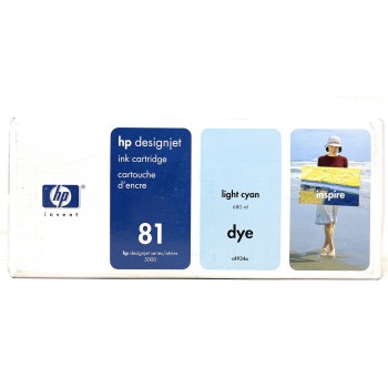 HP C4934A HP 81 CARTUCCIA ORIGINALE LIGHT CIANO DESIGNJET 5000/5500 [2009-2011]
