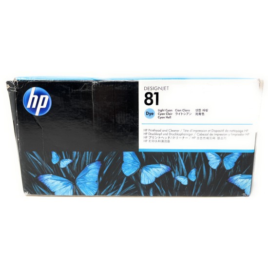 HP C4954A HP 81 TESTINA ORIGINALE LIGHT CIANO PER DESIGNJET 5000/5500 [01/2017]