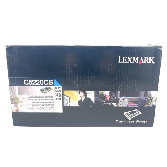 LEXMARK C5220CS TONER ORIGINALE CIANO C522N/C524/C524DN/C530/C532/C534 [A BOX]