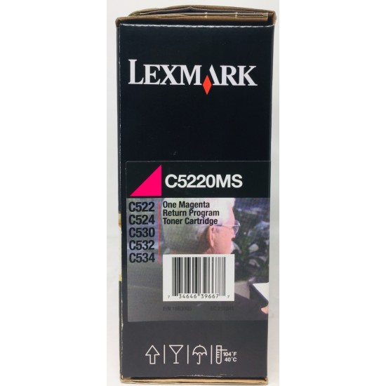 LEXMARK C5220MS TONER ORIGINALE MAGENTA C522N/C524/C524DN/C530/C532/C534