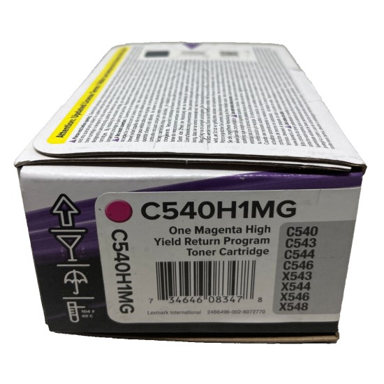 LEXMARK C540H1MG TONER ORIGINALE MAGENTA C540/C544/C546/X543/X544/X545/X548