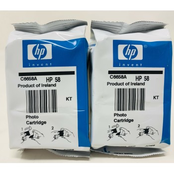HP C6658AE n.58 CARTUCCIA ORIGINALE FOTOGRAFICA DESKJET F380/F2180/F2280 X 2 PZ