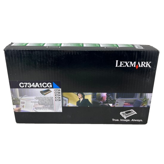 LEXMARK C734A1CG TONER ORIGINALE CIANO C734/X734/C736/X736/X738/C736n [A BOX]