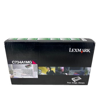 LEXMARK C734A1MG TONER ORIGINALE MAGENTA C734/X734/C736/X736/X738/C736n [A BOX]