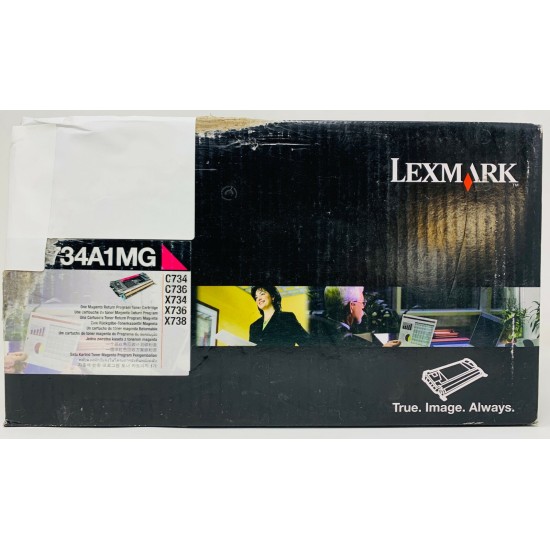 LEXMARK C734A1MG TONER ORIGINALE MAGENTA C734/X734/C736/X736/X738/C736n [D BOX]