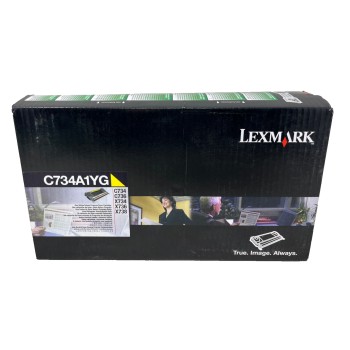 LEXMARK C734A1YG TONER ORIGINALE GIALLO C734/X734/C736/X736/X738/C736n [A BOX]