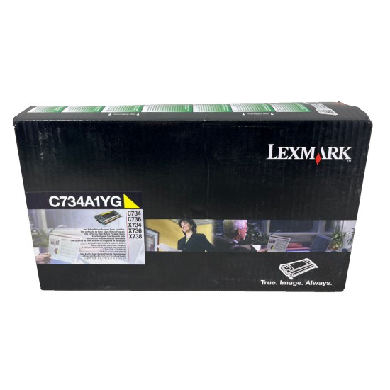 LEXMARK C734A1YG TONER ORIGINALE GIALLO C734/X734/C736/X736/X738/C736n [A BOX]