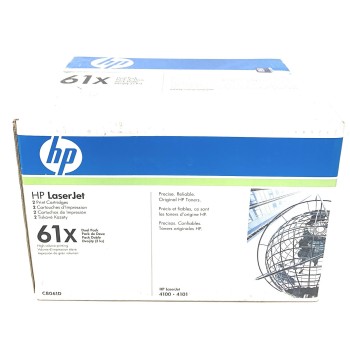 HP C8061D 61X 2 TONER ORIGINALE PER LASERJET 4100/4100N/4100TN/4100DTN CF DA 2PZ