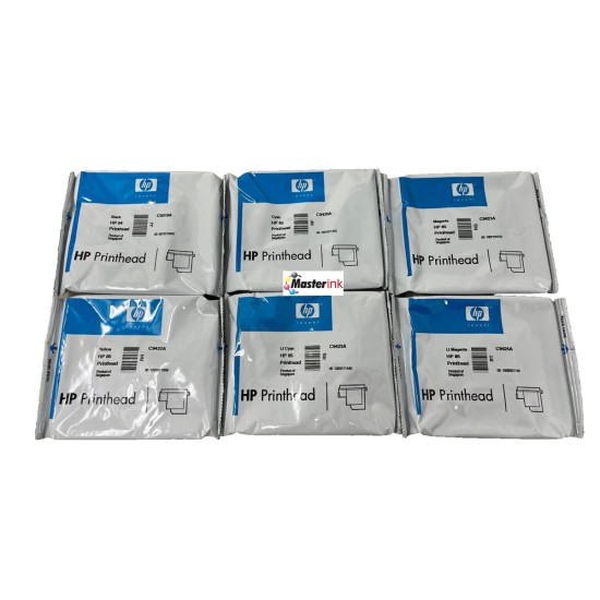 HP 84 HP 85 6 TESTINE ORIGINALI C5019A C9420A C9421A C9422A C9423A C9424A [6 PZ]