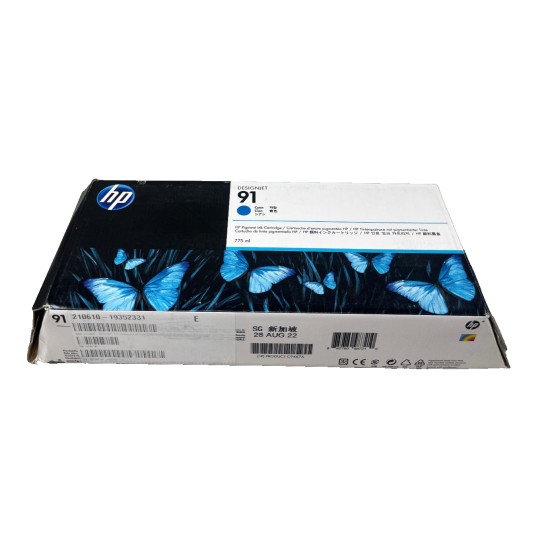 HP C9467A HP 91 CARTUCCIA ORIGINALE CIANO PER DESIGNJET Z6100 [08/2022]
