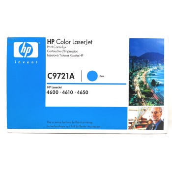 HP C9721A 641A TONER ORIGINALE CIANO PER HP COLORLASERJET 4600/4610/4650 HP C9721A 641A TONER ORIGINALE CIANO PER HP COLORLASERJET 4600/4610/4650