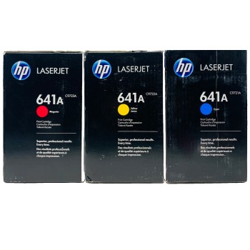 HP C9721A C9722A C9723A CIANO GIALLO MAGENTA 641A COLORLASERJET 4600/4610/4650 HP C9721A C9722A C9723A CIANO GIALLO MAGENTA 641A COLORLASERJET 4600/4610/4650