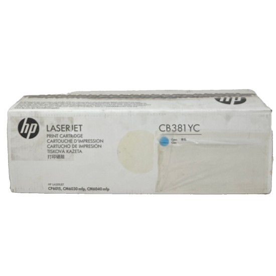 HP CB381A 824A TONER ORIGINALE CIANO COLORLASERJET CP6015/CM6030 [OPEN BOX]