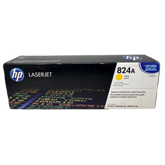 HP CB382A 824A TONER ORIGINALE GIALLO LASERJET CP6015/CM6030mfp/CM6040 [B BOX]