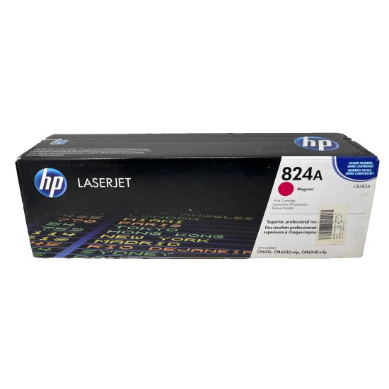 HP CB383A 824A TONER ORIGINALE MAGENTA LASERJET CP6015/CM6030mfp/CM6040 [A BOX]