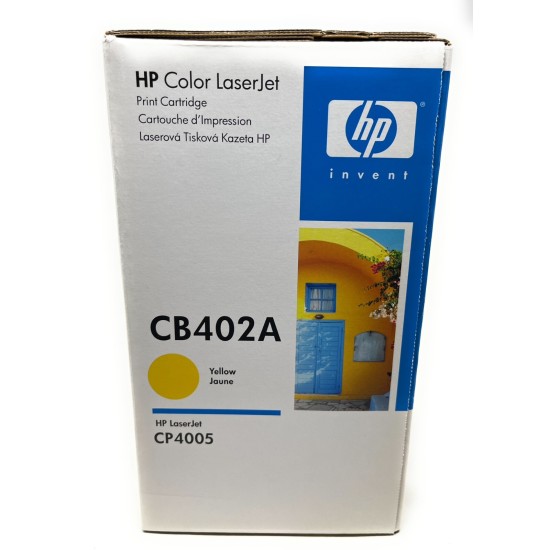 HP CB402A 642A TONER ORIGINALE GIALLO COLORLASERJET CP4005n/CP4005dn [BLU BOX]