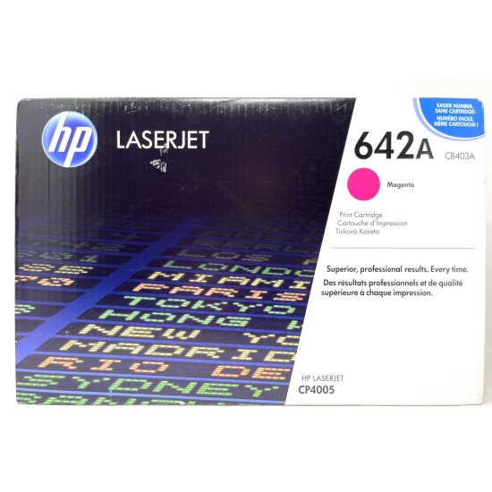 HP CB403A 642A TONER ORIGINALE MAGENTA COLORLASERJET CP4005n/CP4005dn [A BOX]